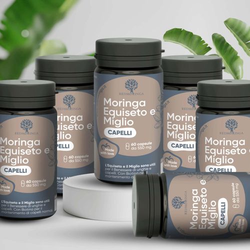 Nahrungsergänzungsmittel für Haare: Schachtelhalm, Hirse, Cystin, Methionin und – 6 Flaschen