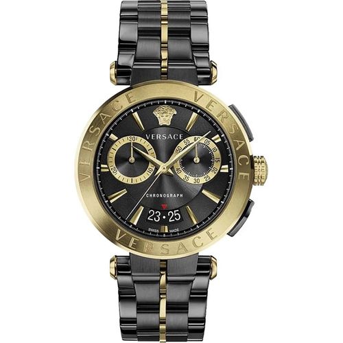 Versace Herren Uhr Armbanduhr Chronograph AION VE1D02723 Edelstahl