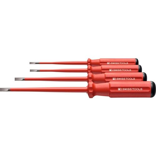 PB Swiss Tools Slim Elektriker-Schraubendreher-Satz, SwissGrip, vollisoliert, 4-teilig