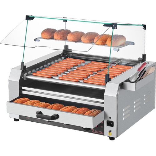 11 Rollen Hot Dogs Elektrogrill Rollengrill Würstchengrill Brötchenwärmer