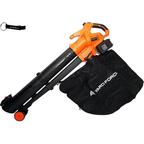YARD FORCE® 40V Akku Laubsauger Laubbläser C20C inkl. 2x4Ah Akku + HEADNMORE® Schlüsselanhänger im HEADNMORE® Bundle
