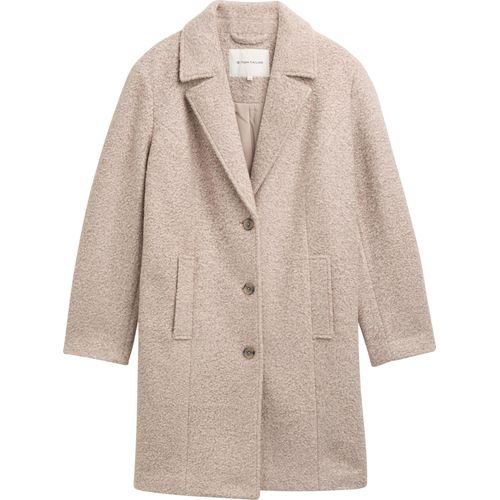 Plus Size - Bouclé Mantel mit Reverskragen