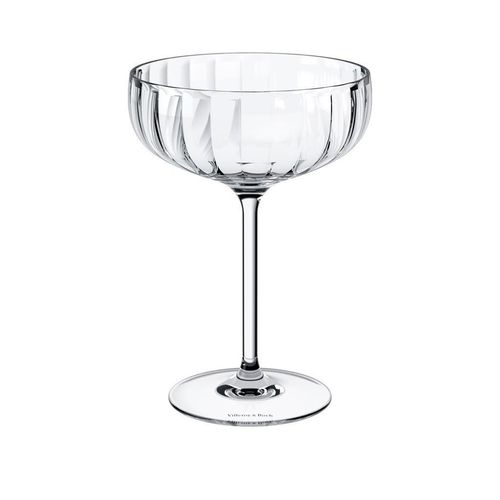 Villeroy & Boch Champagner-Set Rose Garden , Klar , Glas , 4-teilig , 11.5x16.6x11.5 cm , Essen & Trinken, Gläser, Champagner- & Sektgläser