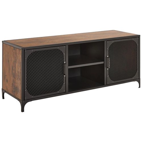 Carryhome Lowboard , Natur, Schwarz , Metall , 1 Fächer , 105x42.8x36 cm , Wohnzimmer, Wohnwände, Lowboards