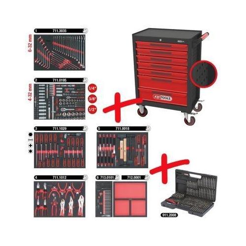 KS TOOLS Werkzeugwagen 897.7598
