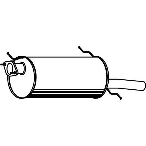 IZAWIT Endschalldämpfer MAZDA 29.005 FP2440100A Endtopf,Auspuff Endtopf,Nachschalldämpfer,ESD