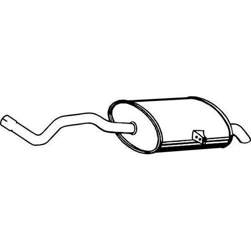 IZAWIT Endschalldämpfer RENAULT 26.075 8200230393 Endtopf,Auspuff Endtopf,Nachschalldämpfer,ESD