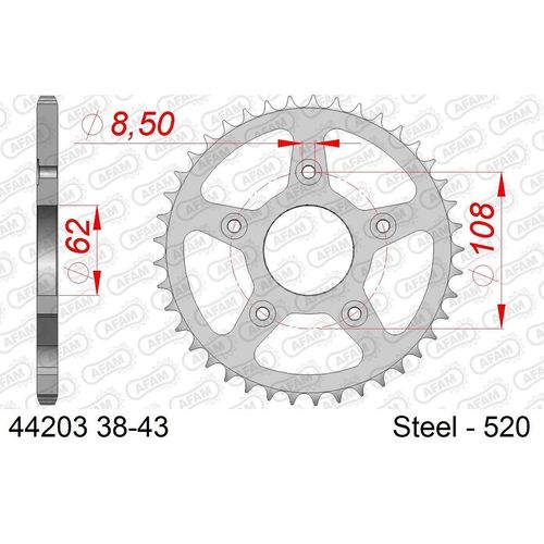 AFAM Kettenrad 44203-43