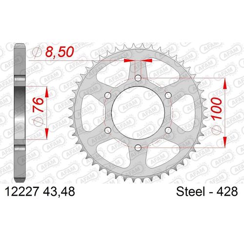 AFAM Kettenrad 12227-48