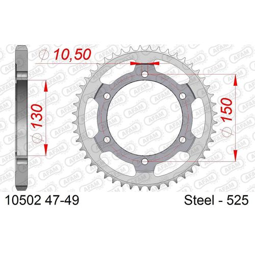 AFAM Kettenrad 10502-48