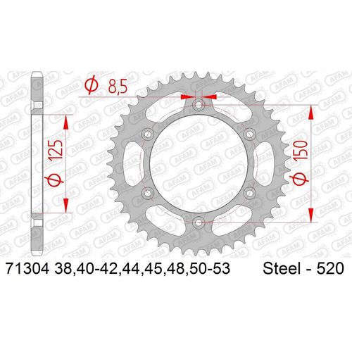 AFAM Kettenrad 71304-42