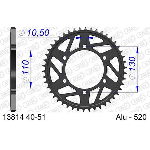 AFAM Kettenrad 13814-45