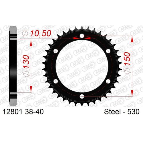 AFAM Kettenrad 12801-38