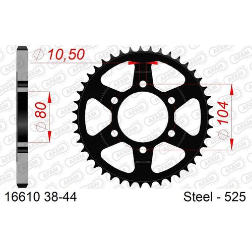 AFAM Kettenrad 16610-42