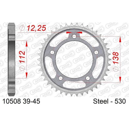 AFAM Kettenrad 10508-44