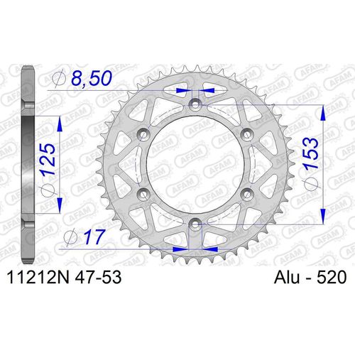 AFAM Kettenrad 11212N-53