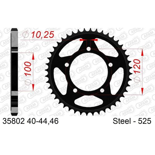 AFAM Kettenrad 35802-44
