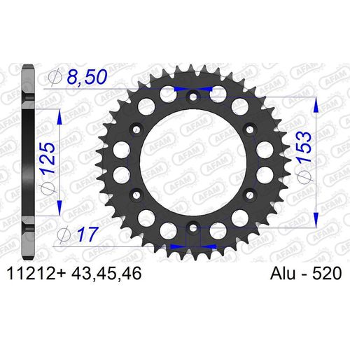 AFAM Kettenrad 11212+45