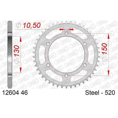 AFAM Kettenrad 12604-46