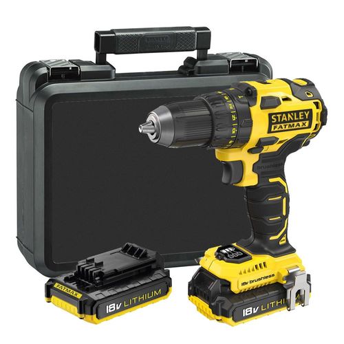 Stanley FMC607D2 Akku Kompaktbohrschrauber 18 V Koffer Gürtelclip 2x Akkus
