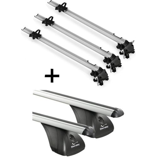 3x Fahrradträger Bike Pro + Dachträger VDP kompatibel mit für Opel Vectra C 4 Türer 2002-2008