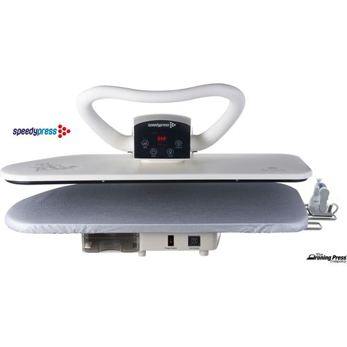 Professionelle 90HD Schwerlast Dampfbügelpresse von Speedypress - 91cm; 2.300watts (+ Bügeleisen, Ersatzabdeckung & Schaumstoff-Unterfilz und Wasserfilterpatrone GRATIS)