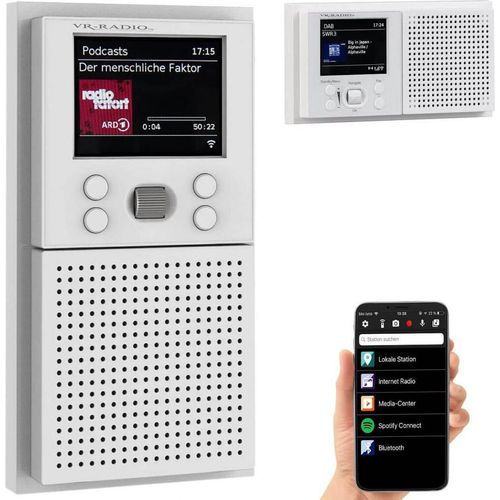 VR-Radio Unterputzradio Unterputz-WLAN-Internetradio mit Bluetooth & Farbdisplay, DSP, App, MP3 Smart Home Automation Schalter Steckdose Radio Hausbau