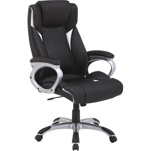 Chefsessel höhenverstellbar FM-2113 von FEMO Schwarz / Weiss