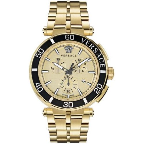 Versace Herren Uhr Armbanduhr Chronograph GRECA VE3L00622 Edelstahl
