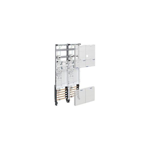 Hager ZK3EH62 Komplettfeld, univers Z, 2 Zählerplätze, BKE-I, Hauptschalter, H=1050mm 2-feldig