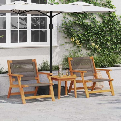 Gartenmöbel 2 pcs Grau 78 x 67 x 73cm Massivholz Akazie