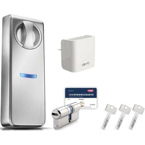 Somfy Smartes Türschloss Connect ABUS für Türblattdicke 4,5-7,5 cm, mit Internet Gateway (1870615)