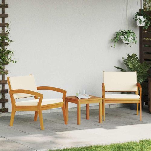 Gartenstuhl 2 pcs Braun Massivholz Akazie