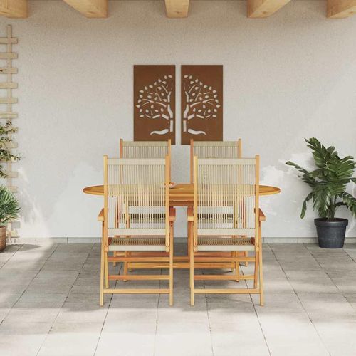 Garten Essgruppe 5 pcs Beige