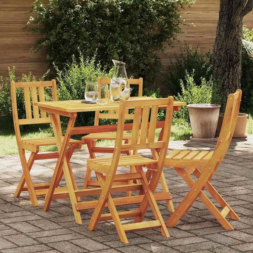 Gartenstuhl 4 pcs Braun 36 x 46 x 86cm Massivholz Akazie