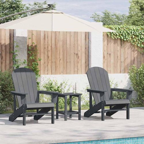 Garten Lounge Möbel 2 pcs Hellgrau 74 x 82 x 90cm Polyethylen