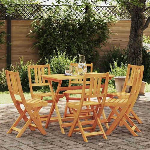 Gartenstuhl 6 pcs Braun 36 x 46 x 86cm Massivholz Akazie