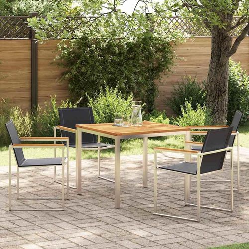 Garten Essgruppe 5 pcs Massivholz Teak