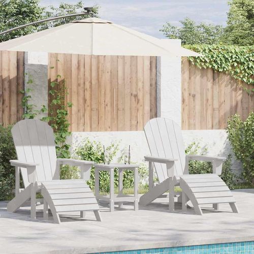 Garten Lounge Möbel 2 pcs Weiß 74 x 82 x 90cm Plastik