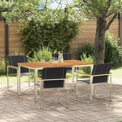 Garten Essgruppe 5 pcs Massivholz Akazie
