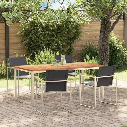 Garten Essgruppe 5 pcs Massivholz Teak