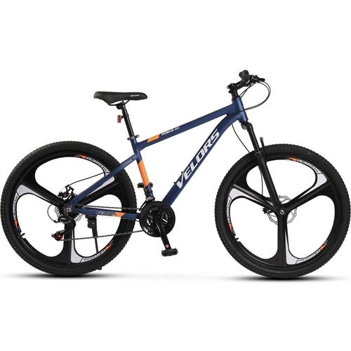 AIORBER MTB Hardtail 27,5 Zoll Aluminium, Shimano 21 Gang, Federgabel, Scheibenbremsen, vormontiert, Unisex Trail Fahrrad, Blau