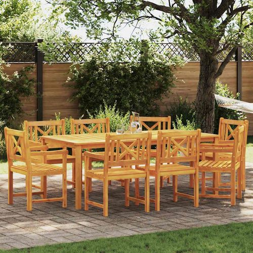 Gartenstuhl 8 pcs Braun 56 x 56 x 90cm Massivholz Akazie