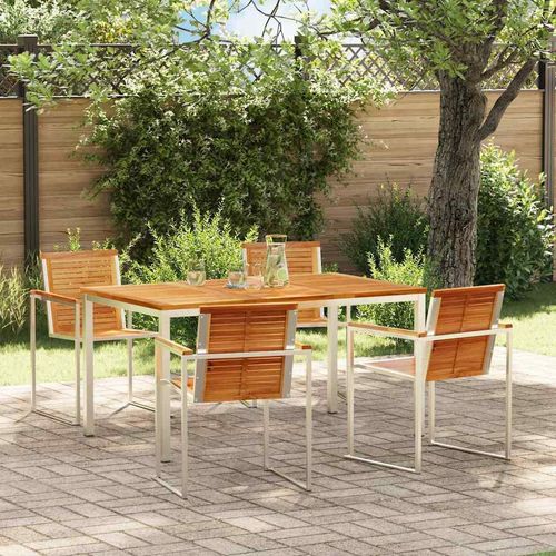 Garten Essgruppe 5 pcs Massivholz Teak