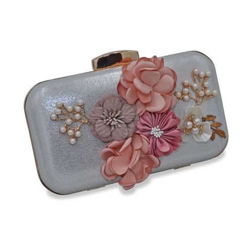 Steuer Modeschmuck Handtasche Perlen, Glassteine mit Blumenzierde