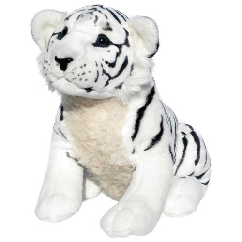 Wagner Plüschtier Tiger - sitzend - 45 cm - weiss