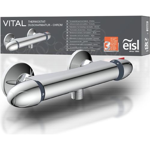 eisl VITAL Duscharmatur mit Thermostat, Thermostat, Mischbatterie Dusche, Duschthermostat