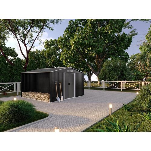 Gerätehaus Gartenhaus - 10,5 m² - Stahl - LERY