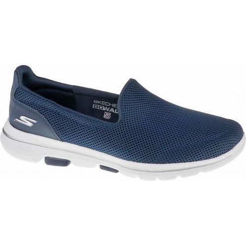 Skechers Damen Slipper Sportlich Gummisohle blau