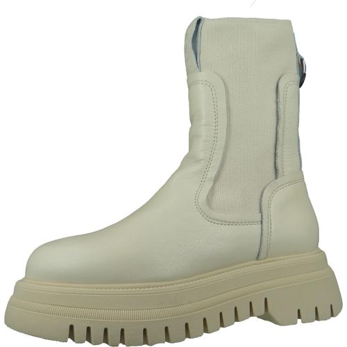 Buffalo Damen Sportliche Stiefelette Shade Sock Chelsea 1170155 Creme